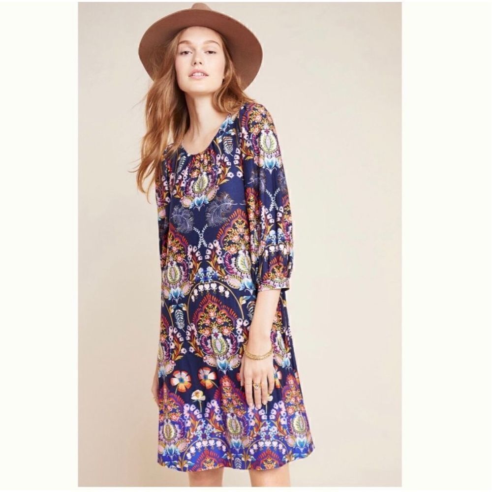 Anthropologie - Maeve Sawyer Balloon-sleeve Tunic size LP - Picture 8 of 9